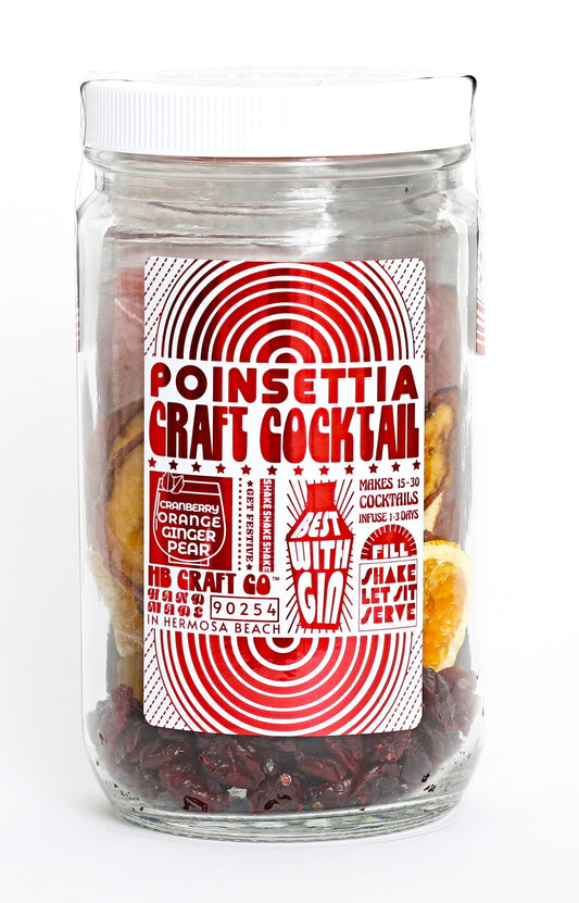 Poinsettia Craft Cocktail Kit 32 oz. Holiday Makes 20+ drinks